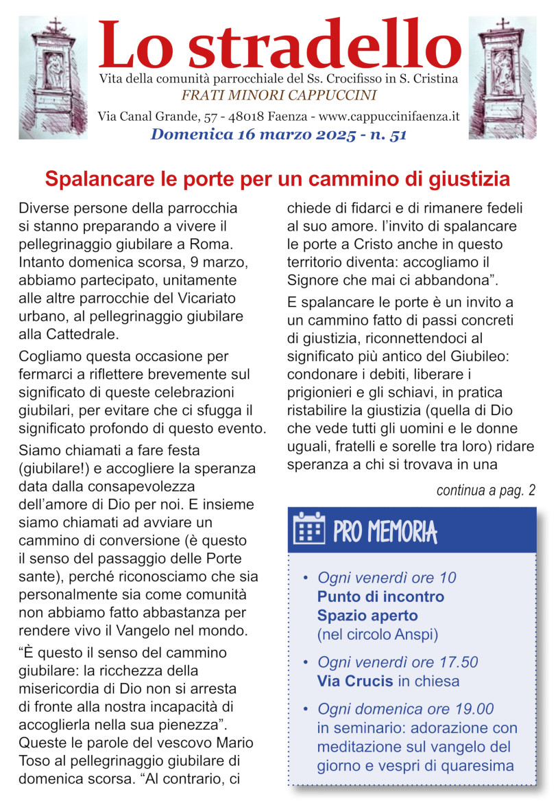 Lo Stradello n. 51 - 16 marzo 2025