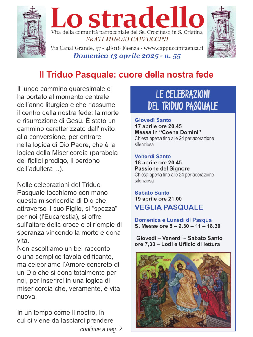 Lo Stradello n. 55 - 13 aprile 2025